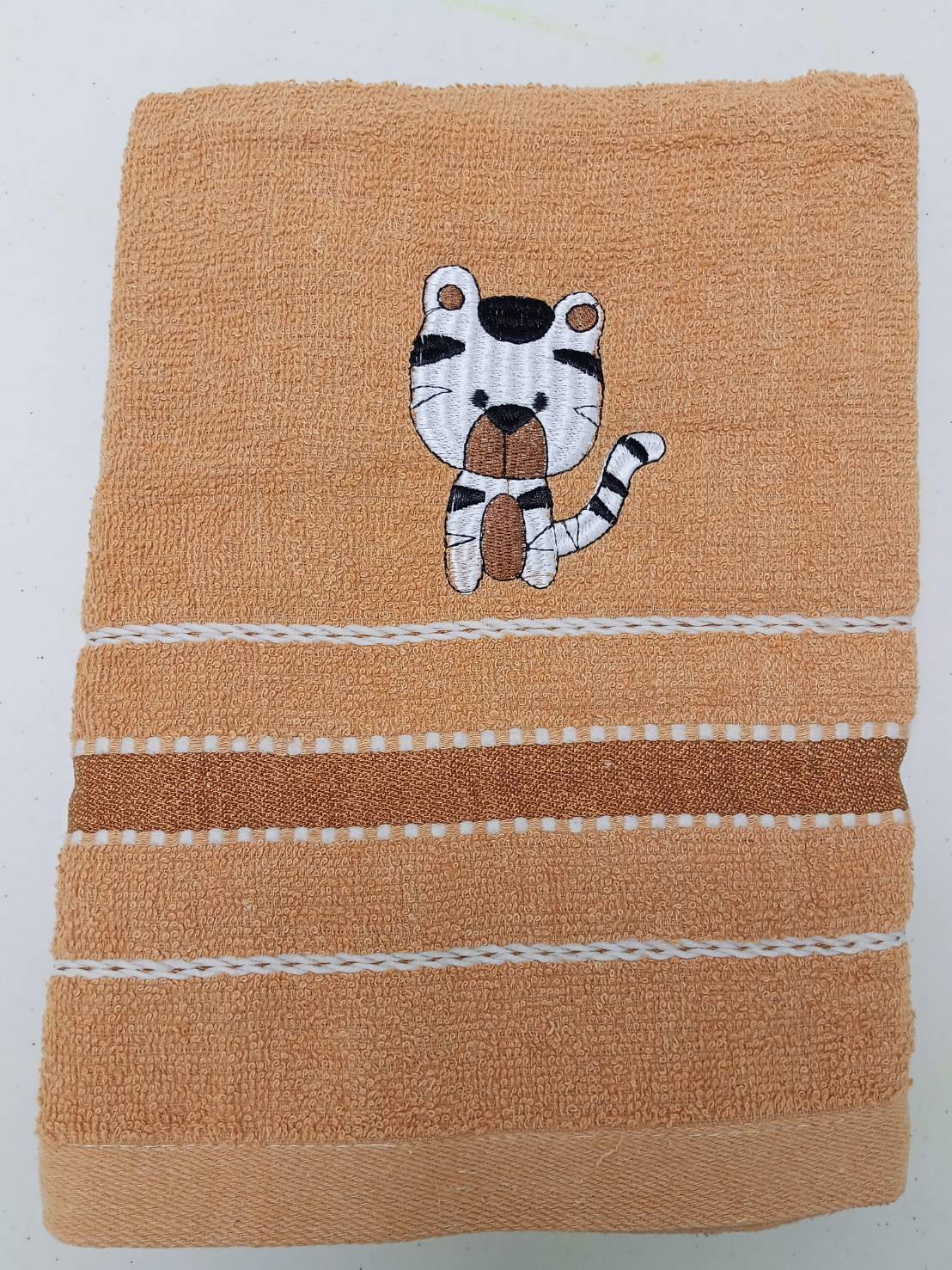 ผ้าขนหนู ลายแมว 1 แถบ