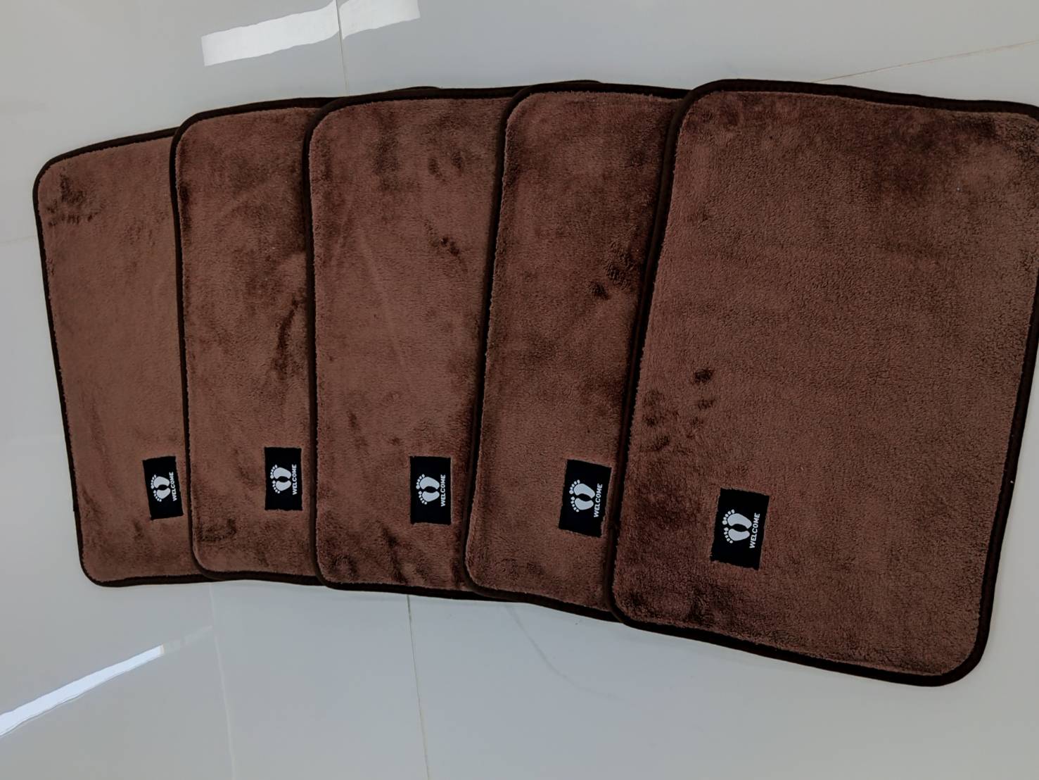 พรมเช็ดเท้า คละสี 